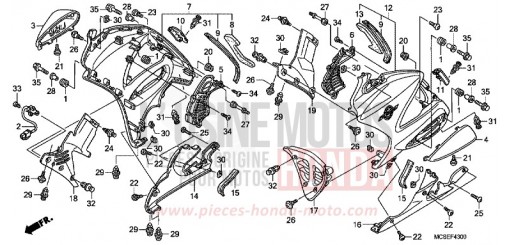 CAPOT INFERIEUR ST1300AE de 2014